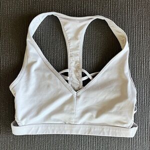 White Sports Bra